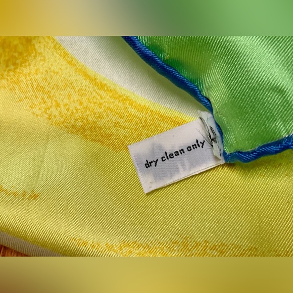 Vintage 1970s 28” x 28” Hand Rolled All Silk VERA NEUMANN Scarf Wrap Kerchief - Picture 8 of 14